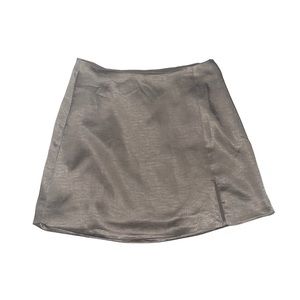 Oak & Fort Satin Mini Slip Skirt NWT